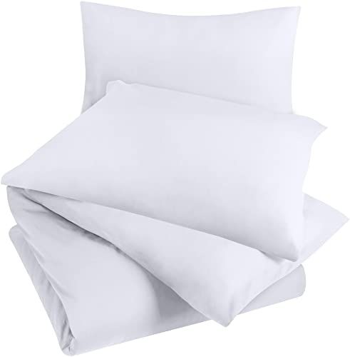 Utopia Bedding Dekbedovertrekset - Geborsteld microvezel - 200 x 200 cm - Wit