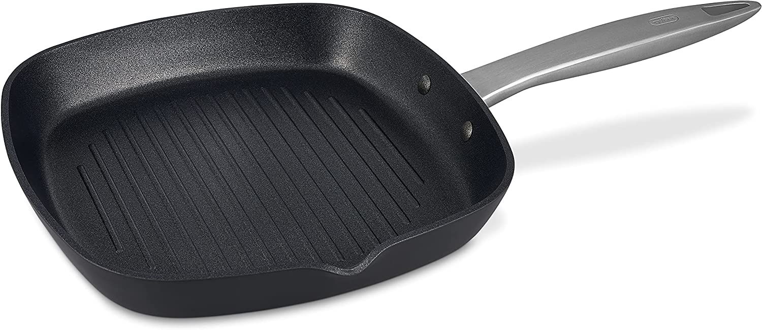 Zyliss Grillpan Ultimate Pro - Vierkant - 26 cm - Zwart/RVS