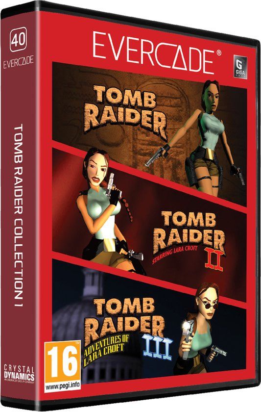 Evercade - Tomb Raider Collection 1 - Cartridge 1 (3 Games) - Standard Edition