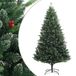 vidaXL Kunstkerstboom met scharnieren en rode bessen 180 cm