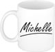 Bellatio Decorations Michelle Naam koffiemok - wit