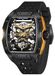 Pagani Design Montre automatique squelette Rubefy Noir/Noir