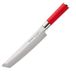 F. DICK – Red Spirit Chef Knife Tanto - Keukenmes met 8.3" lemmet & 56 HRC - Ideaal voor vlees & groenten - Utility mes - RVS - Ultra scherp - Ergonomische handgreep - Made in Germany