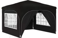 vidaXL Pop-up Feesttent 290 x 290 x 245 cm Zwart
