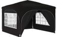 vidaXL Pop-up Feesttent 290 x 290 x 245 cm Zwart