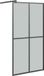 vidaXL Inloopdouchescherm 118x190 cm donker gehard glas