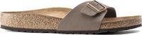 Birkenstock Madrid Dames Slippers Mocha Regular-fit | Bruin | Imitatieleer | Maat 37