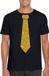 Bellatio Design Shoppartners Bv Zwart Fun Verkleedkleding T-shirt met Stropdas Glitter Goud Heren XXL