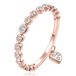 LGT JWLS Lookinggoodtoday Dames Ring Rose kleurig Verguld met Zirkonia en Hartje-17mm