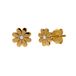 Lucardi Kinder Zilveren goldplated oorring kinderen bloem