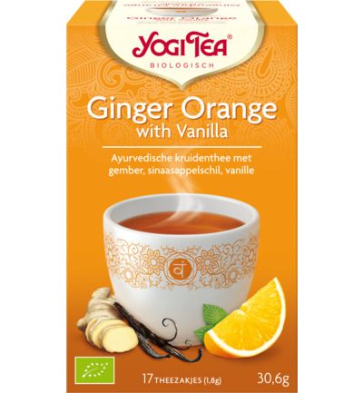 Yogi Tea Thee Ginger Orange With Vanilla - 4012824401747