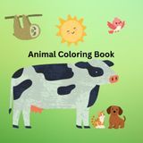 Cute Animal Coloring Book for Kids: Animal Coloring Book for All Ages
