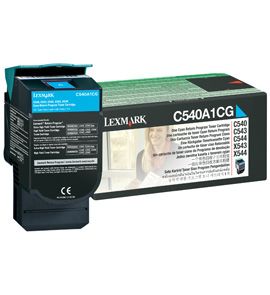 Lexmark C54x, X54x Cyaan Toner Cartridge - 1000 Pages