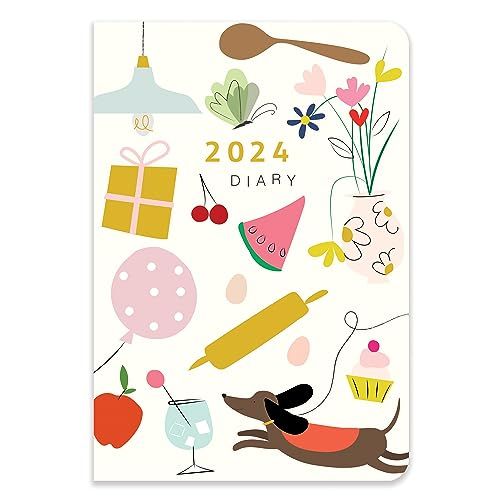 Portico Designs 2024 Caroline Gardner Bits & Bobs Flexi A5 Diary - Week to View