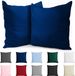 Dreamzie Taie d'oreiller 65 x 65 Coton Renforcé (lot de 2) - Bleu foncé
