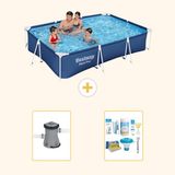 Bestway Rechthoekig Steel Pro Zwembad - 300 x 201 x 66 cm - Blauw