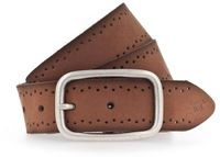 MUSTANG Leren riem Woman's Belt 3.5 W85 Cognac bruine