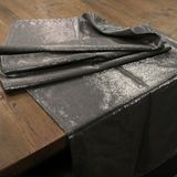 Unique Living Glamour tafelkleed 150x250cm antraciet