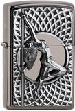 Zippo Stormaansteker - Dance Girl, Black Ice, embleem - navulbaar - herbruikbaar - winddicht design - geschenkdoos - Made in USA