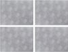 vidaXL - Tapis d'escalier - 4 pièces - 40 x 30 cm - Argent - Aluminium - Rectangulaire