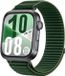 Strap-it Wave nylon bandje met klittenbandsluiting - donkergroen