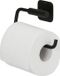 Tiger Colar Porte-rouleau de papier toilette noir sans abattant auto-adhésif