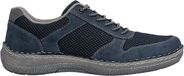 Rieker Morelia lage leren sneakers blauw heren 42