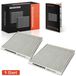 2x Filtre d'habitacle (filtre à poussière et à pollen) - Filtre à charbon actif - 235x250x25 mm - Convient aux véhicules avec climatisation - Set