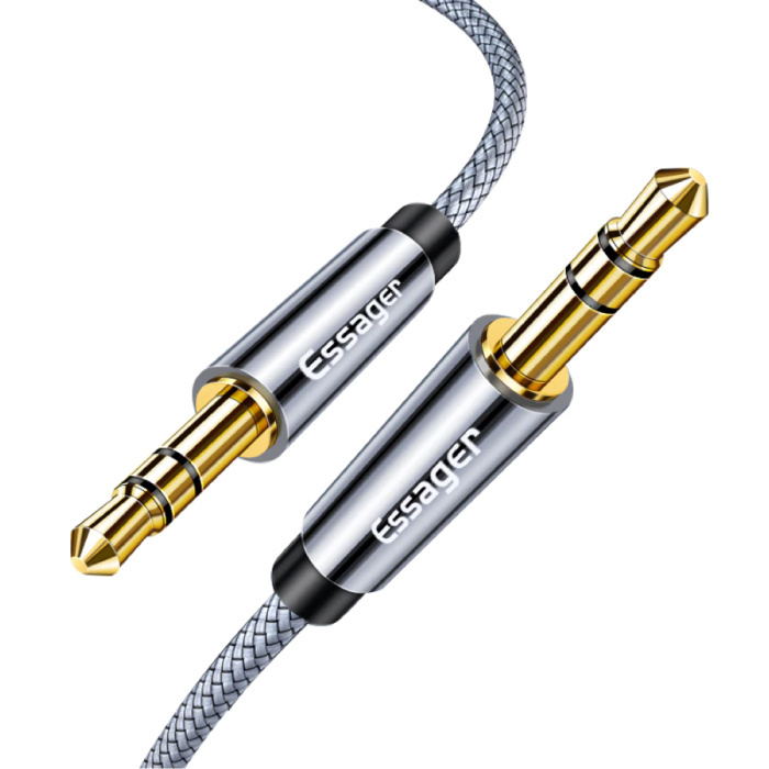 Essager AUX Kabel 3 5mm Gevlochten Nylon Audio Jack - 5 Meter