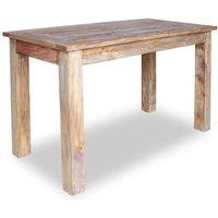 vidaXL Eettafel 120x60x77 cm massief mahoniehout