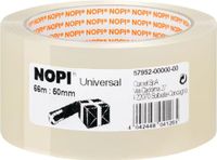 Pakband Nopi® Pakband Nopi® Pack 66 m x 50 mm, transparante set van 6 stuks