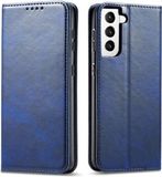 Casecentive Luxe Leren Portemonnee hoesje - Samsung Galaxy S21 blauw