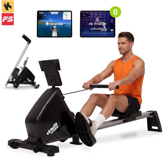VirtuFit Row 450 Roeitrainer - Magnetische Weerstand - Inklapbaar - 10 Weerstandsniveaus