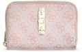 GUESS Yvonne Logo SLG Medium Zip Around Wallet Stone Logo beige