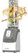 MPM MBL-22 Smoothie Good to Go Mini Blender, 2 draagbare flessen, 0,6 liter, BPA-vrij, 2 snelheden, roestvrijstalen messen, 350 W, wit/grijs