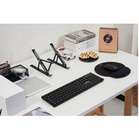 Bluestork Pack Office Daadloos 4-en-1 – Toetsenbord, Muis 1600 Dpi & Pc-houder