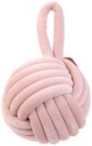 HOME DECO FACTORY Deurstop Knoop - Petrol Blauw - 1.15 kg - 100% Polyester