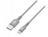 TB Câble USB-C 2m Gris Silicone Charge Rapide