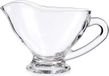 Vivalto Luxe glazen jus/saus kom - transparant - 15 x 7,5 x 9 cm - 200 ml