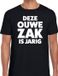 Bellatio Decorations Shoppartners Bv Deze ouwe ZAK is jarig cadeau t-shirt zwart heren - kado shirt 40, 50, 60, 65, 70 jaar feestartikelen XXL