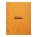 Rhodia 118014C - Geniet Notitieblok Zijdelings N°118 Oranje - A4 - Gelijnd - 80 Afscheurbare Vellen Geperf. 4 Gaten - Clairefontaine Wit Papier 80 g/m² - Soepele en Stevige Omslag van Gecoat Karton