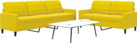 Maison Exclusive - Ensemble de canapé 2 pièces avec coussins en velours jaune