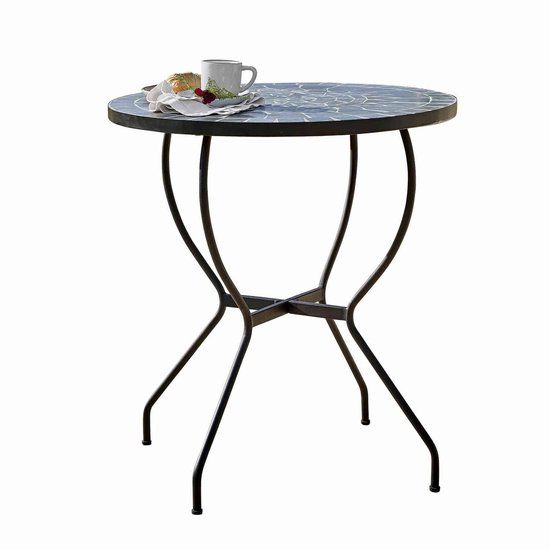 LOBERON Tafel Ballaigues antiekgroen/zwart