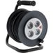 Zenitech Enrouleur H05VV-F 4 prises 3G1,5 + coupe-circuit - Noir / 15.00