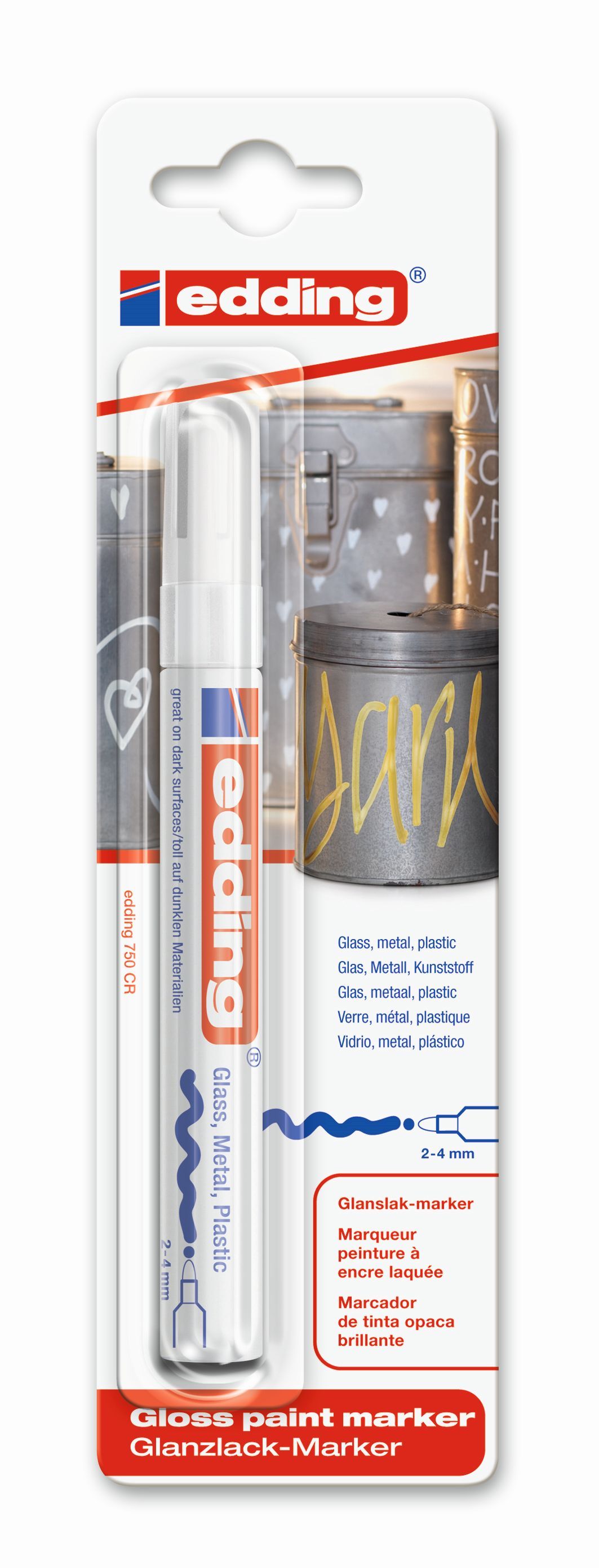 Edding e-750 - wit - Verf-stift