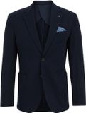 WE Fashion Homme Blazer Seersucker Bleu Foncé Coton L (52)