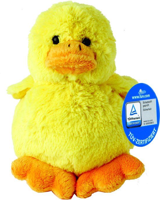 Pluche knuffel kuikentje - 10 cm - Multi