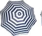 Merkloos Parasol - Blauw - Achthoek - Stokparasol - 100% polyester - Metaal - 200 cm - 120 cm - 200 cm - 120 cm - 19 mm - Ja - Waterafstotend - Ja - Nee - Ja - Nee - Nee - Ja - Nee - Ja - 1x Parasolharing, 1x Parasol incl. draagtas - Geen taal - Broekhof Vuurwerk Int. B.V. - Ja - 8720768528968