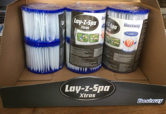 Bestway Cartridgefilter type VI (Lay-Z-Spa) six pack - 58323