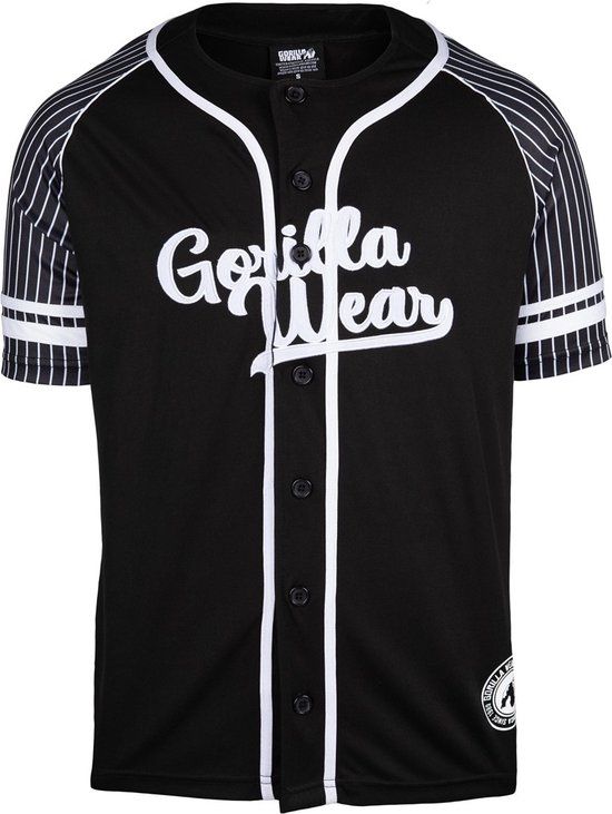 Gorilla Wear 82 Baseball Jersey - Zwart - S
